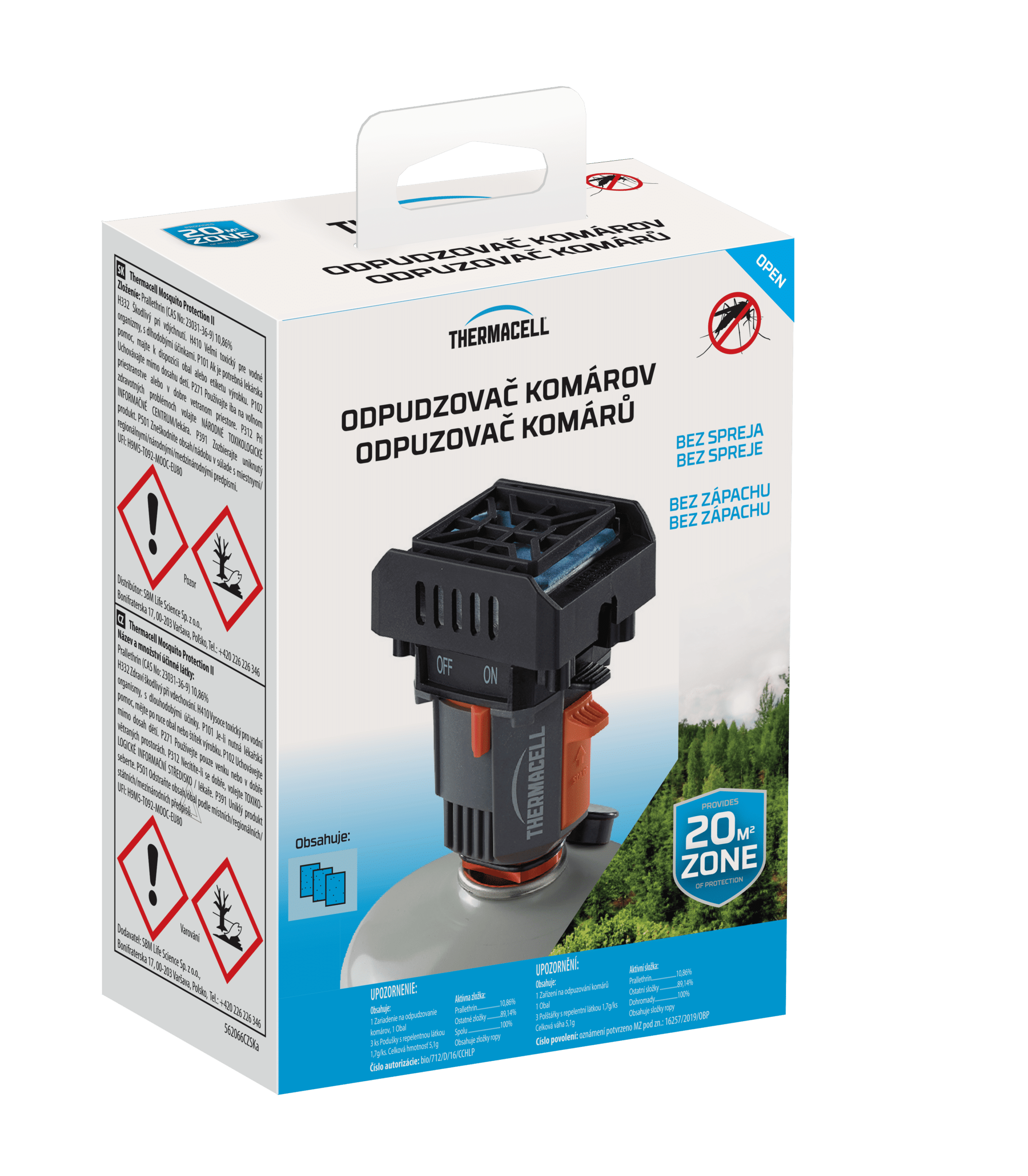 packshot of thermacell backpacker without background